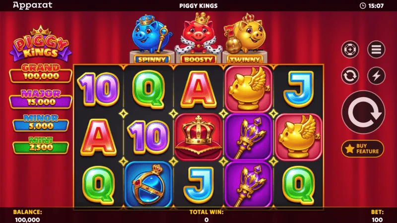 Piggy Kings - Hold and Spin gestart met Boosty